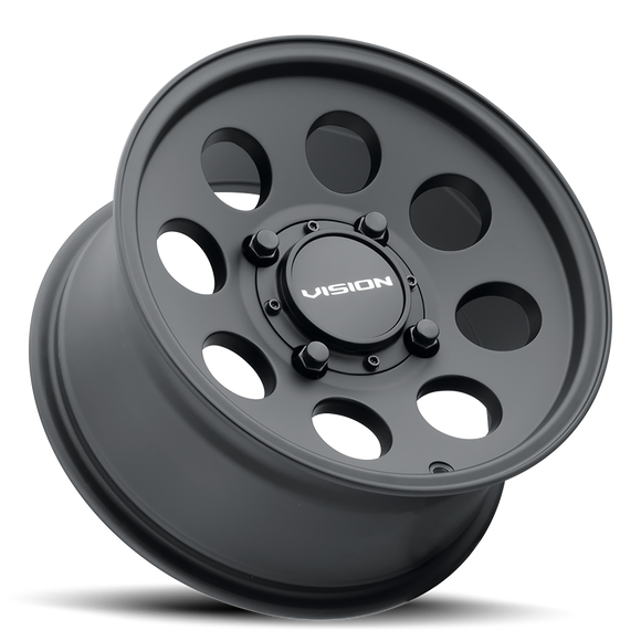 15X7 Vision Midway Satin Black 4x136 ET13 Wheel Rim