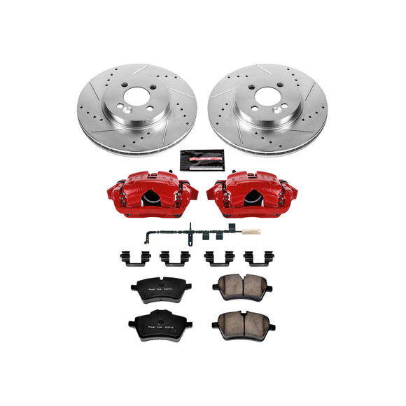 PowerStop Z23 Daily Driver Carbon-Fiber Ceramic Pads Drilled & Slotted Rotor & C