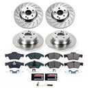 PowerStop OE Stock Replacement Low-Dust Ceramic Brake Pad and Rotor Kit