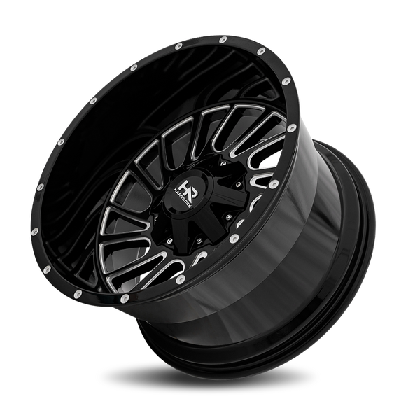 20x12 Hardrock Overdrive Gloss Black Milled 5x139.7/150 ET-51 wheel/rim