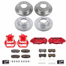 PowerStop Z36 Truck and SUV Ceramic Brake Pad, Drilled & Slotted Rotor, and Cali