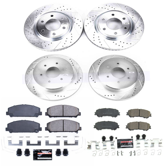 PowerStop Z23 Daily Driver Carbon-Fiber Ceramic Brake Pad and Drilled & Slotted