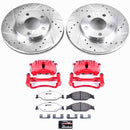 PowerStop Z26 Street Performance Ceramic Brake Pad, Drilled Slotted Rotor, and C