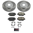 PowerStop Semi-Coated Rotor and Low-Dust Ceramic Brake Pad Kit