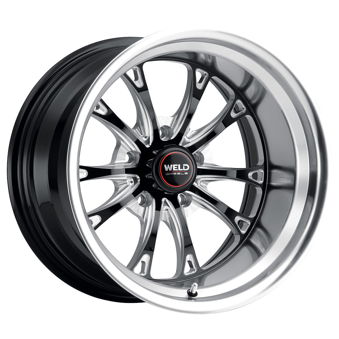 17x11 WELD Performance Belmont Drag Gloss Black Milled 5x115 ET6 Wheel Rim