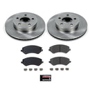 PowerStop OE Stock Replacement Low-Dust Ceramic Brake Pad and Rotor Kit
