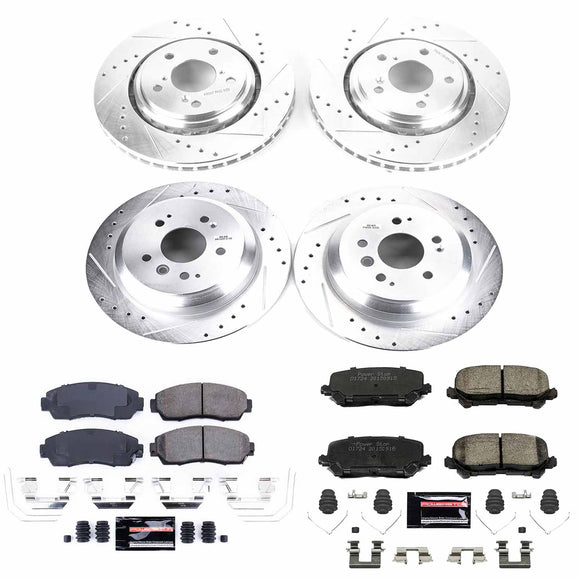 PowerStop Z23 Daily Driver Carbon-Fiber Ceramic Brake Pad and Drilled & Slotted