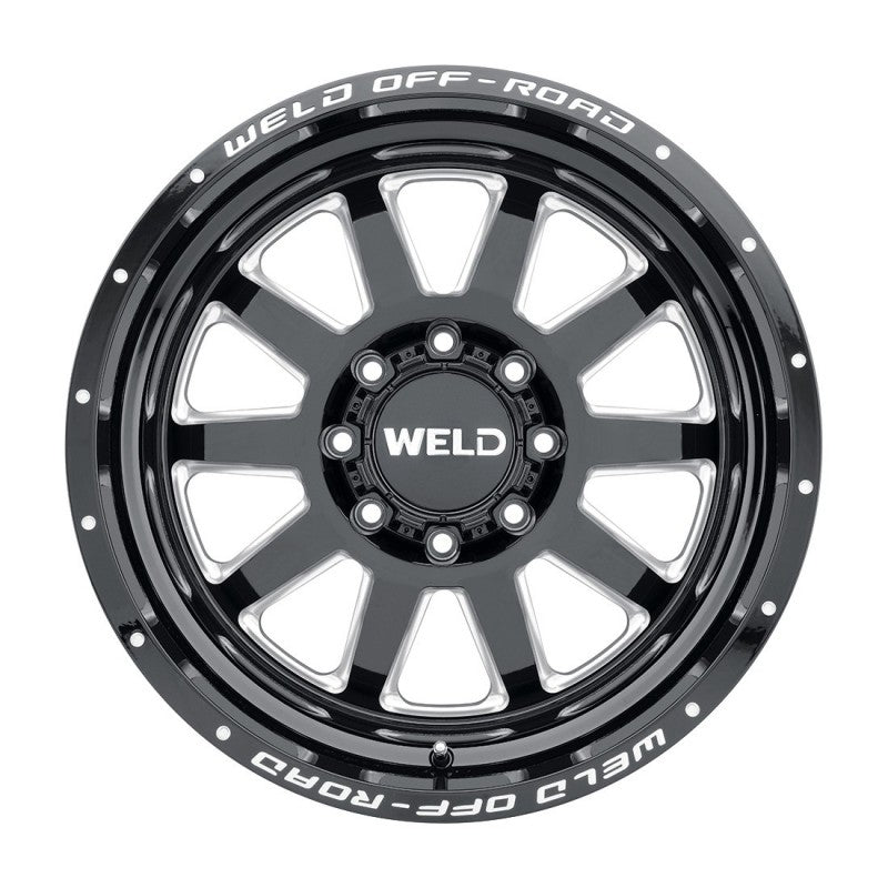 18x9 WELD Off-Road Stealth Gloss Black Milled 8x180 ET20 Wheel Rim