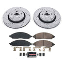 PowerStop Z23 Daily Driver Carbon-Fiber Ceramic Brake Pad and Drilled & Slotted