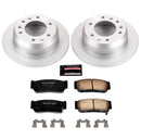 PowerStop Genuine Geomet Coated Rotor and Low-Dust Ceramic Brake Pad Kit