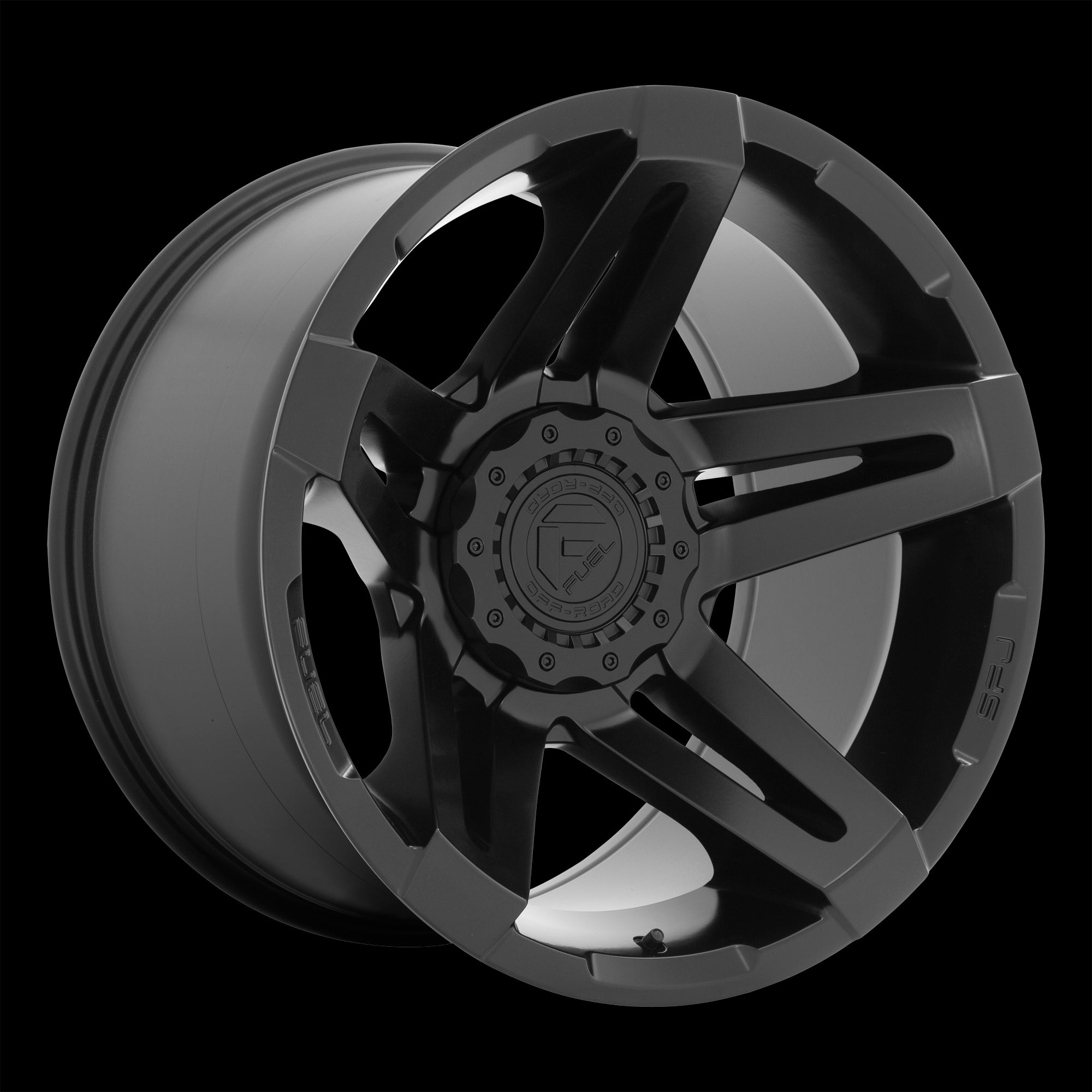 22X14 Fuel D763 SFJ Matte Black 6X135/6X139.7 ET-75 wheel/rim