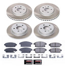 PowerStop Semi-Coated Rotor and Low-Dust Ceramic Brake Pad Kit