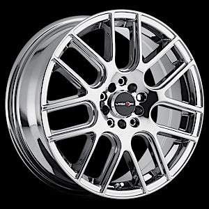 17x7.5 Vision 426H Cross Chrome 5x100 5x114.3 5x4.5 ET40 Wheel Rim