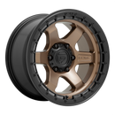 18X9 Fuel D751 BLOCK Matte Bronze With Black Ring 6X114.3 ET20 wheel/rim
