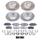 PowerStop Semi-Coated Rotor and Low-Dust Ceramic Brake Pad Kit