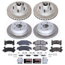 PowerStop Semi-Coated Rotor and Low-Dust Ceramic Brake Pad Kit