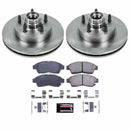 PowerStop OE Stock Replacement Low-Dust Ceramic Brake Pad and Rotor Kit