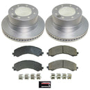 PowerStop Genuine Geomet Coated Rotor and Low-Dust Ceramic Brake Pad Kit