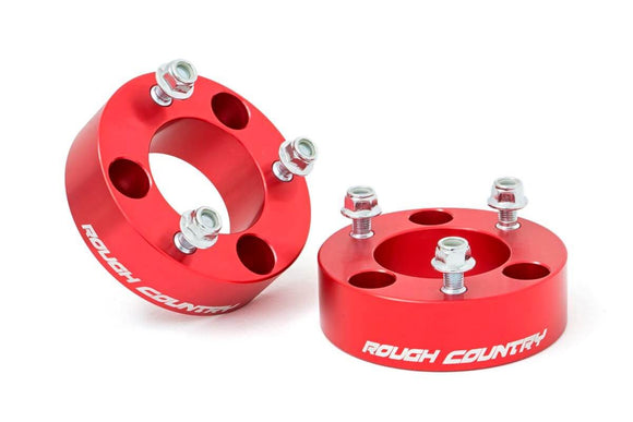 Rough Country 2.5" Leveling Kit Red Spacers For Nissan Frontier 05-23