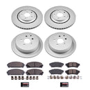 PowerStop Genuine Geomet Coated Rotor and Low-Dust Ceramic Brake Pad Kit