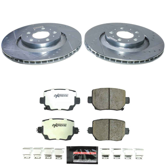 Z26 Street Performance Ceramic Brake Pad and Drilled & Slotted Rotor Kit