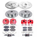 PowerStop Z23 Daily Driver Carbon-Fiber Ceramic Pads Drilled & Slotted Rotor & C