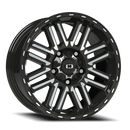 15x7.5 Vision 348 Nexus Gloss Blk Machined 5x5 (5x127) ET-12 wheel/rim