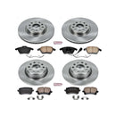 PowerStop OE Stock Replacement Low-Dust Ceramic Brake Pad and Rotor Kit
