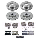 PowerStop OE Stock Replacement Low-Dust Ceramic Brake Pad, Rotor and Caliper Kit