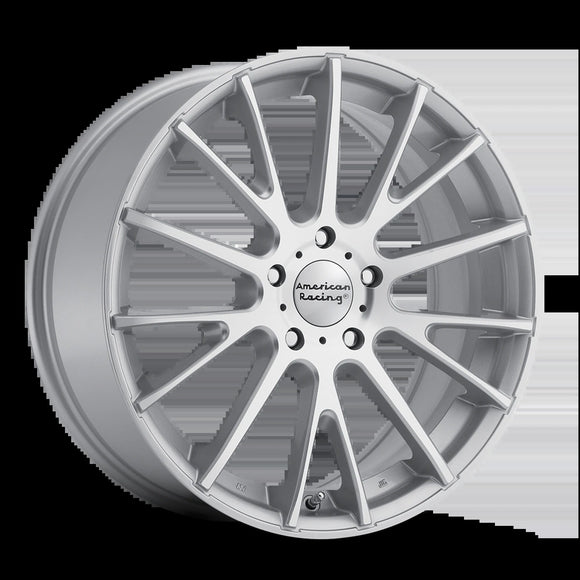 17X7 American Racing AR904 Silver Wheel 5X114.3 5-114.3 17 AR90477012440