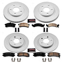 PowerStop Genuine Geomet Coated Rotor and Low-Dust Ceramic Brake Pad Kit
