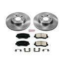 PowerStop OE Stock Replacement Low-Dust Ceramic Brake Pad and Rotor Kit