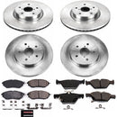 PowerStop OE Stock Replacement Low-Dust Ceramic Brake Pad and Rotor Kit
