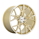19X9 Cray HAMMERHEAD Gloss Gold W/ Mirror Cut Face 5X120 ET38 wheel/rim-3