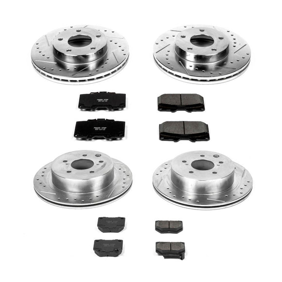 PowerStop Z23 Daily Driver Carbon-Fiber Ceramic Brake Pad and Drilled & Slotted