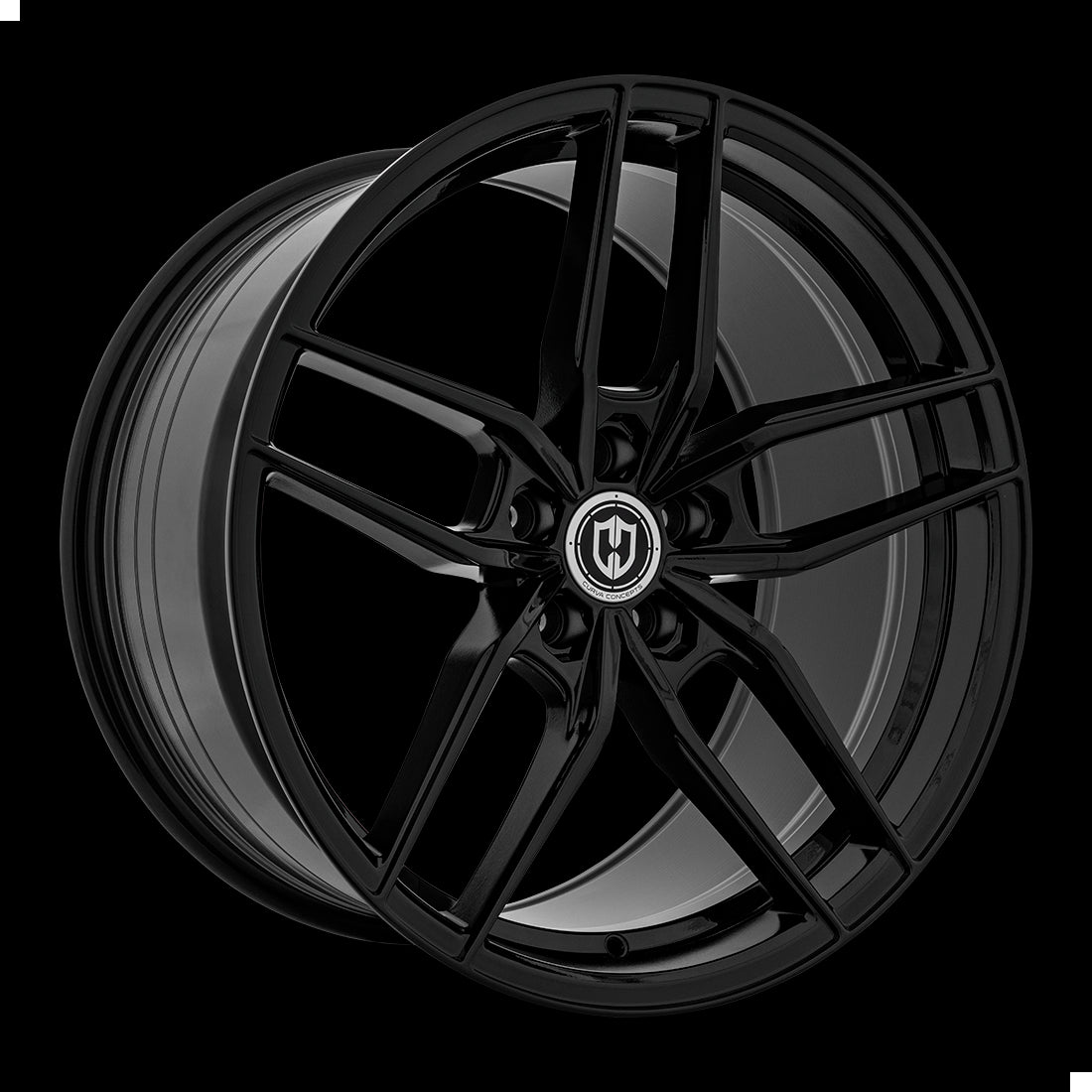 18x9.5 Curva CFF25 Gloss Black 5x120 ET35 wheel/rim