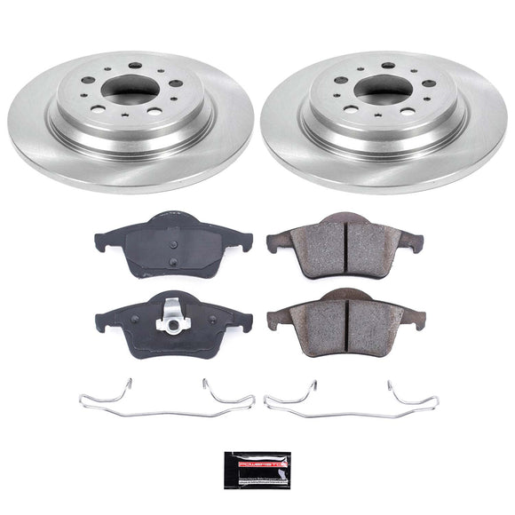 PowerStop OE Stock Replacement Low-Dust Ceramic Brake Pad and Rotor Kit