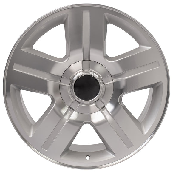 22" Replica Wheel CV84 Fits Chevrolet Silverado Rim 22x9 Machined Wheel