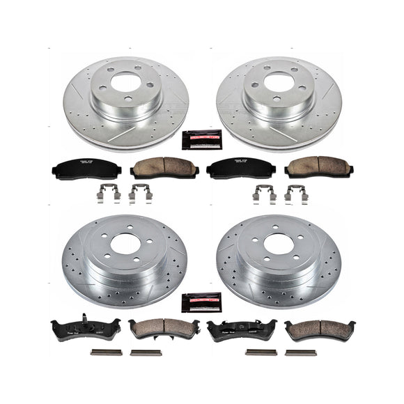 PowerStop Z23 Daily Driver Carbon-Fiber Ceramic Brake Pad and Drilled & Slotted