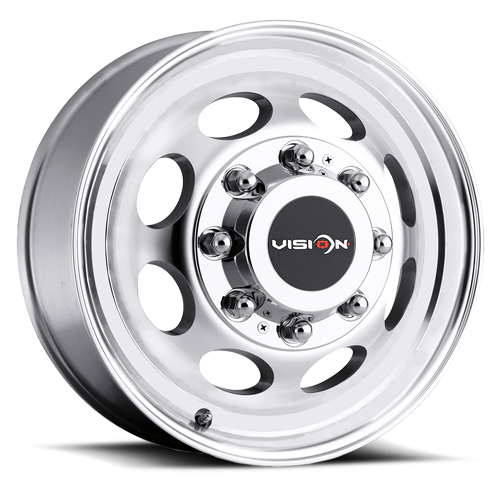 19.5x7.5 Vision 81 Heavy Hauler Gun Metal Machined Lip 8x170 ET0 CB125.2