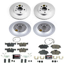 PowerStop Genuine Geomet Coated Rotor and Carbon-Fiber Ceramic Brake Pad Kit