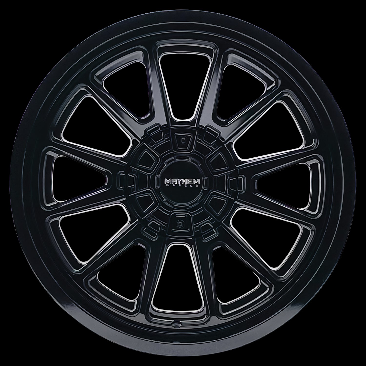 20x9 Mayhem 8116 Intrepid Gloss Black 8x165.1 8x6.5 ET0 Wheel Rim