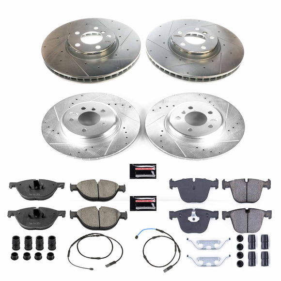 PowerStop Z23 Daily Driver Carbon-Fiber Ceramic Brake Pad and Drilled & Slotted