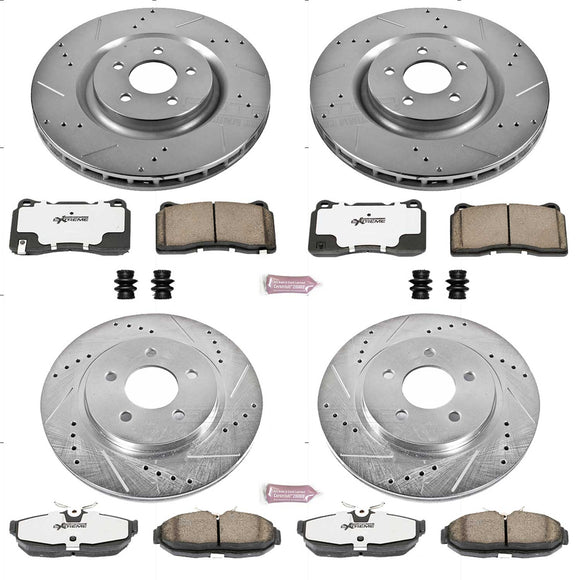 PowerStop Z26 Street Performance Ceramic Brake Pad and Drilled & Slotted Rotor K