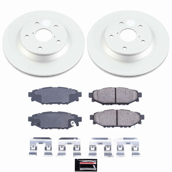 Genuine Geomet Coated Rotor and Low-Dust Ceramic Brake Pad Kit