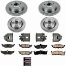 PowerStop OE Stock Replacement Low-Dust Ceramic Brake Pad, Rotor and Caliper Kit