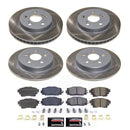 PowerStop Semi-Coated Rotor and Low-Dust Ceramic Brake Pad Kit