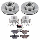 PowerStop OE Stock Replacement Low-Dust Ceramic Brake Pad, Rotor and Caliper Kit