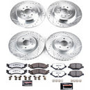 PowerStop Z36 Carbon-Fiber Ceramic Brake Pad with Drilled and Slotted Rotor Kit