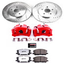PowerStop Z36 Truck and SUV Ceramic Brake Pad, Drilled & Slotted Rotor, and Cali